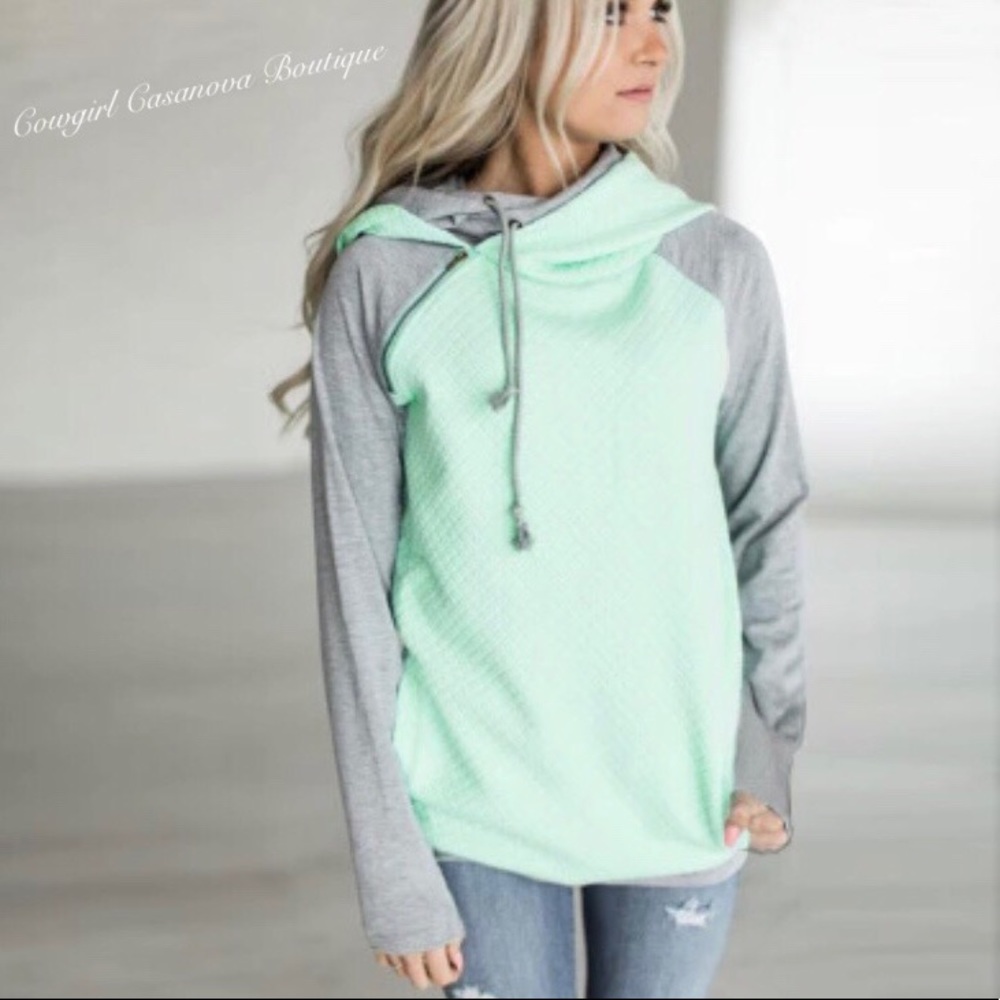 Super cute Mint green sweatshirt